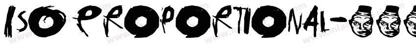 ISO Proportional字体转换